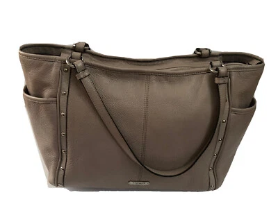 Bolso de mano Coach F31286 bolso de hombro de cuero beige tostado Foto 1 de 4