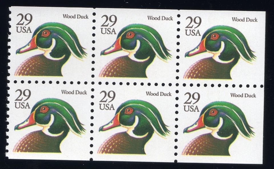 Scott #2484a Wood Duck Booklet Pane (Block) of 6 Stamps - MNH - Image 1 of 1