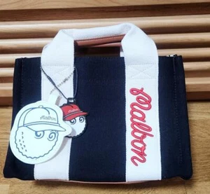 Malbon Golf Cart Bag Tote Bag Black 27 × 20 × 14 cm/10.6 × 7.8 × 5.5in New Japan - Picture 1 of 9
