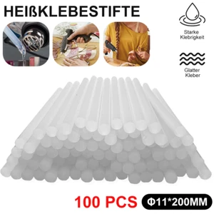 100x Klebesticks Heißkleber Heißklebestifte Klebepatronen Klebestifte Φ11x 200mm - Bild 1 von 14