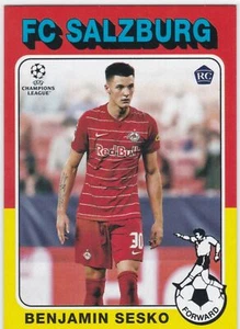 2021-22 Topps UEFA 1975-76 Topps Footballers #20 Benjamin Sesko Salzburg Rookie - Picture 1 of 1