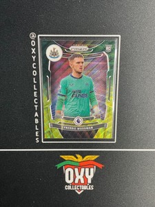 2021-22 Panini Prizm Freddie Woodman Green Yellow Rookie Newcastle