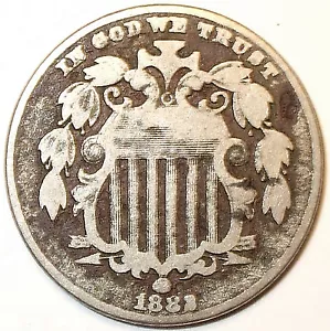 1882 RPD SHIELD NICKEL. Copper/Nickel. L@@K!!! - Picture 1 of 4