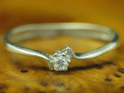 925 Sterling Silber Ring mit Zirkonia Besatz / Echtsilber / RG 57 / 1,1g - Bild 1 von 3