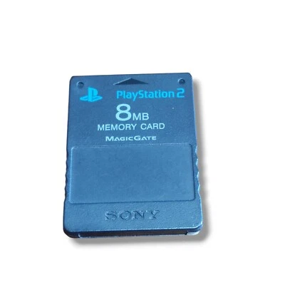 MEMORY CARD 8 MB NERA CONSOLE SONY PLAYSTATION 2 ORIGINALE NERA Ps2 - Immagine 1 di 2
