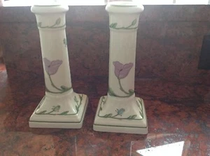 Villeroy & Boch AMAPOLA MUSTER Paar KERZENLEUCHTER - Bild 1 von 4