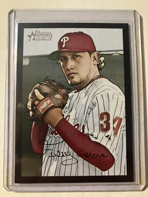 2007 Bowman Heritage Black Parallel #48 Freddy Garcia #’d 41/52 Phillies - Image 1 of 2