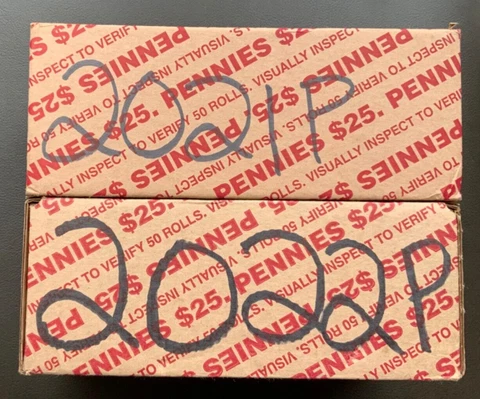 2021 & 2022P LINCOLN CENT BANK BOXES UNCIRCULATED ~100 ROLLS~ Cover