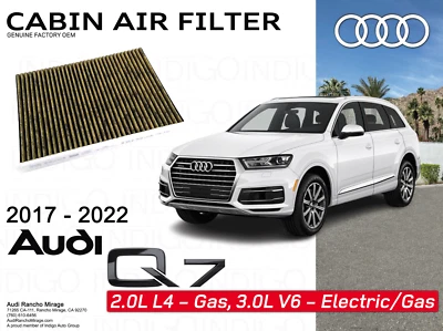 Filtro de cabine original de fábrica Audi Q7 2017-2022 fabricante de equipamento original 4M0-819-439-B - Imagem 1 de 2