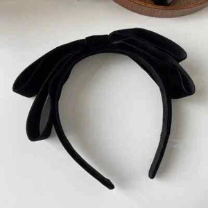 Elegante Samt Schleife Einfassung Stirnband für Frauen Einfarbig Schleife Haarband Koreanisch - Bild 1 von 24