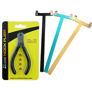 Archery Nock Pliers Set, 4 String Nocking Points, Bow T Square Shooting Target - Picture 1 of 10