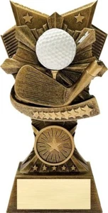 6" Golf 3D Sport Series Trophy Personalized Free - Picture 1 of 2