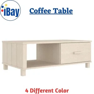 Coffee Table Hamar Drawer Storage Shelf Side Table Modern Living Room Furniture - Picture 1 of 32