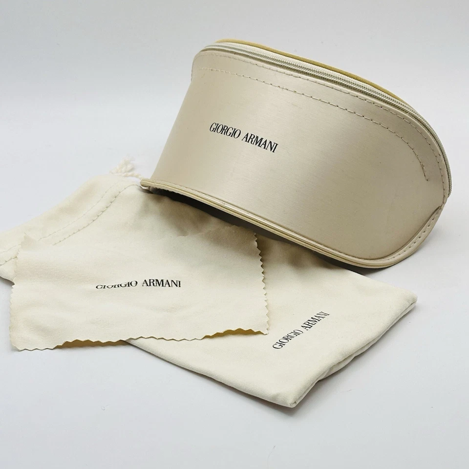 Giorgio Armani Glasses Case Eyewear Sunglasses Brown Gold XL NEW - Image 1 of 4