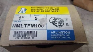 LOT OF 3 ARLINGTON NMLTFM100 PVC COMBINATION COUPLINGS   W166 - Picture 1 of 1