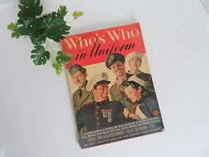 Vintage 1942 "Who's Who in Uniform" Book A Street and Smith Publication - Picture 1 of 20
