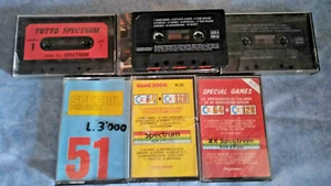 Konvolut 6 Kassetten mit 50 Spielen für Sinclair ZX Spectrum und 48 Spielen für c64 - Bild 1 von 1
