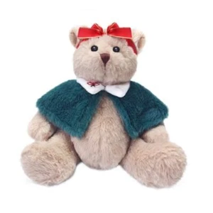 Christmas Plush Teddy Bear Stuffed 11.7" Brown Christmas Teddy Bear-costume - Picture 1 of 8