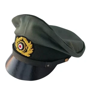 WW2 German Coastal Artillery NCO Crusher Cap – WWII Military Hat Replica Histori - Picture 1 of 6