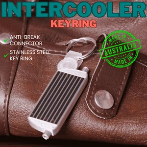 Car INTERCOOLER KEY RING / Suitcase / Bag Tag Super Strong Plastic Includes Ring - Picture 1 of 11