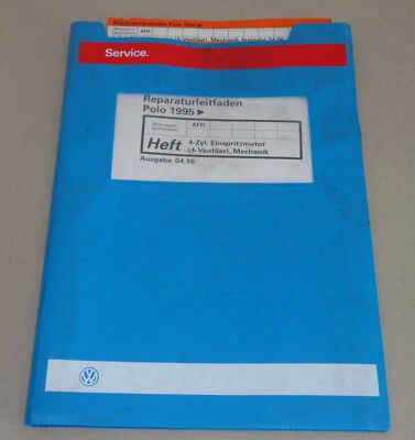 Manual de Taller VW Polo 6N 4Cil.Einspritz-Motor 4-Vent. Ab 1995 Stand 04/96 - Imagen 1 de 2
