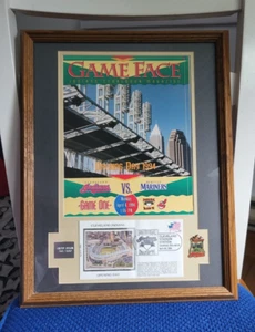 Vintage Cleveland Indians Opening Day 1994 Game Face Framed Collectible - Picture 1 of 4