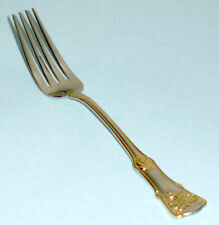Royal Albert Old Country Roses (Gold) Salad Fork Stainless Flatware 7.25" New