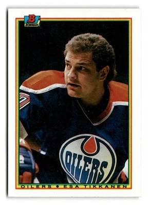 1990-91 Esa Tikkanen Bowman - Edmonton Oilers - Image 1 of 2