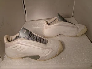 Rare Vintage 2002 Adidas Basketball shoes White/Gray Men size 8.5 Art No. 146971 - Picture 1 of 15