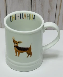 Linda taza de café de gres/cachorro Chihuahua con flecos perro mamá - perro papá - Imagen 1 de 14
