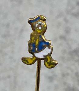 Vintage Donald Duck Stecknadel, goldfarbene Emaille Disneyana - Bild 1 von 6