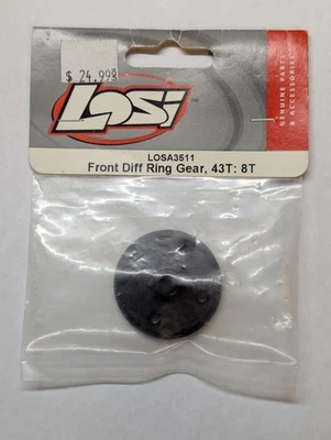 Losi LOSA3511 Front Differential Diff Ring Gear 43T 43 Tooth 8T - Image 1 of 2