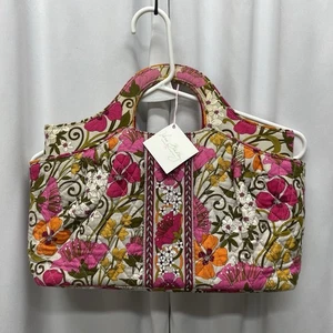 Vera Bradley Tea garden purse handbag floral pink tote retired new with tags - Picture 1 of 14