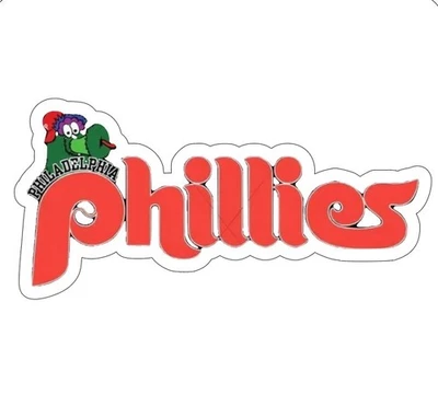 Philadelphia Phillies Sticker MLB Baseball Die Cut Laminated - Image 1 of 2
