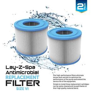 Lay Z Spa Bestway Filter Replacement Pool Hot Tub Spare Cartridge Size VI - 2 PK