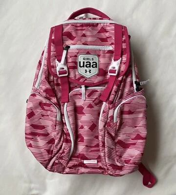 Under Armour Girls UAA Basketball Pink Coalition 2.0 Backpack NWOT 35L - Image 1 of 4