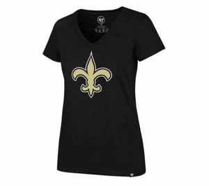 '47 Camiseta informal negra y dorada para mujer de los New Orleans Saints - Imagen 1 de 3