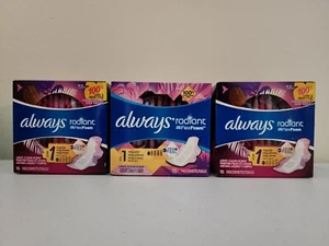 Lot of 3 Always Radiant Flex Foam Pads With Wings Size 1, 45 Pads - Picture 1 of 3