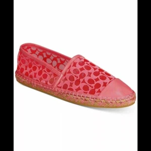 Scarpe Coach Cleo espadrillas firmate orchidea nuove con etichette taglia 6 - Foto 1 di 6