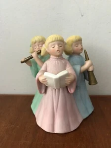 Vintage 1984 Ebeling And Reuss Joy To The World Heavenly Notes Caroler Music Box - Picture 1 of 5
