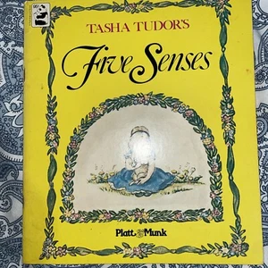 Tasha Tudor Five Senses Vintage Childrens Paperback Book 1978 Platt & Monk - Picture 1 of 2