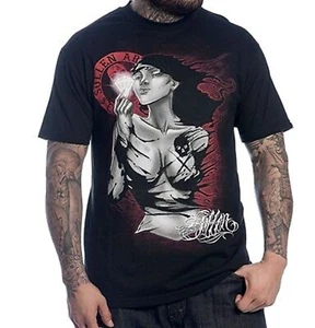 Camiseta para hombre Sullen Forever Ink (negra) inspirada en el arte del tatuaje alternativa Y2K - Imagen 1 de 4