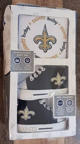New Orleans Saints Pre-Walkers & Bib NFL Black Gold White New Cover