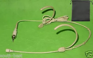 Bestes Niere Headset Kopf Mikrofon für Sennheiser ew sk 100 300 500 mit Tasche - Bild 1 von 4