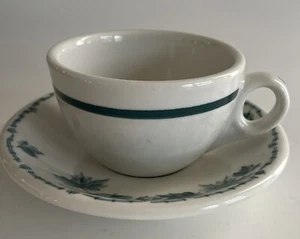 Albert Pick Vitrified Restaurant Ware Ivy Cup And Saucer - Picture 1 of 3
