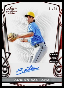2023 Leaf Trinity #41/99 Bronze Adrian Santana Auto - Picture 1 of 2