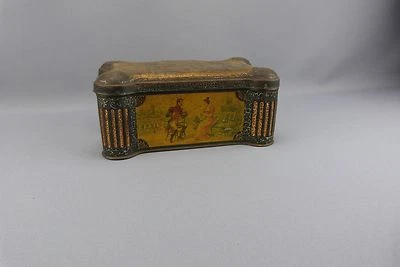 Ancienne boîte de BISCUITS PERNOT en tôle peinte vintage French cookie box. - Photo 1/4