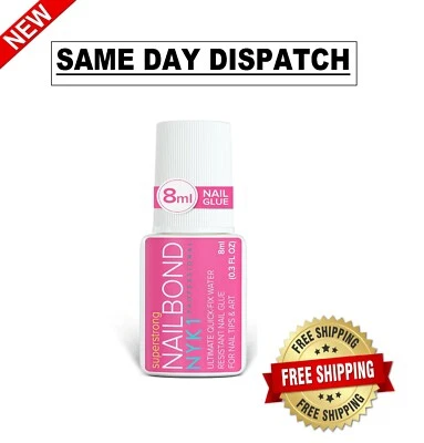 Pegamento de uñas súper fuerte para puntas de uñas, uñas acrílicas y prensa de uñas (8 ml) NYK Foto 1 de 4