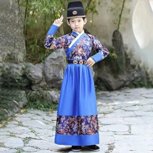 Kids Boy Chinese Hanfu Jinyiwei Swordsman Costume Kung Fu Tang Suit - Picture 1 of 15