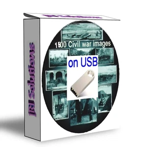 1500 American Civil War photos, Historic photo pictures collection on USB - Picture 1 of 2